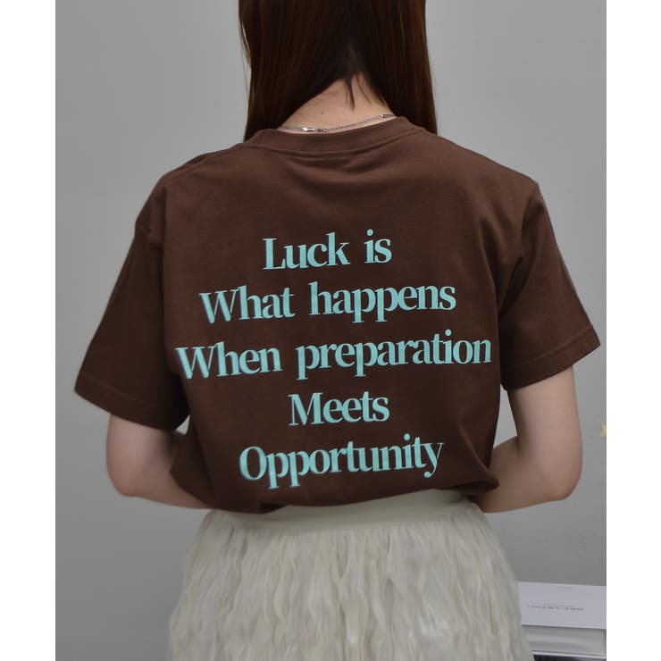 メッセージプリントTシャツ | ＆soiree | 詳細画像1 