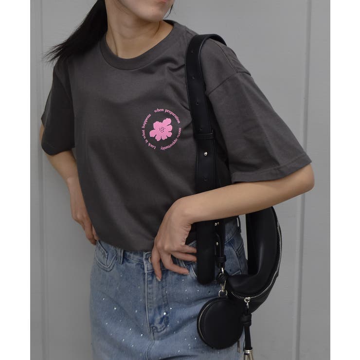 チャコール | メッセージプリントTシャツ | ＆soiree