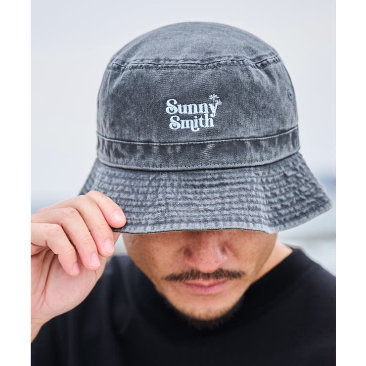 SUNNY SMITH ヤシの木ロゴ刺繍ピグメント バケットハット | MODISH GAZE | 詳細画像2 