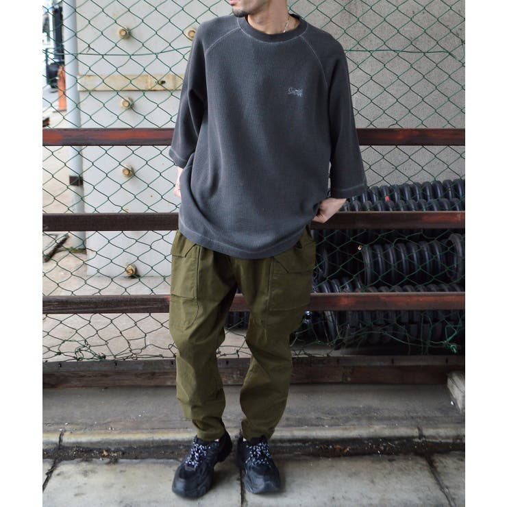 SUNNY SMITH ピグメントワッフル ラグランロゴ刺繍Ｔシャツ | MODISH GAZE | 詳細画像13 