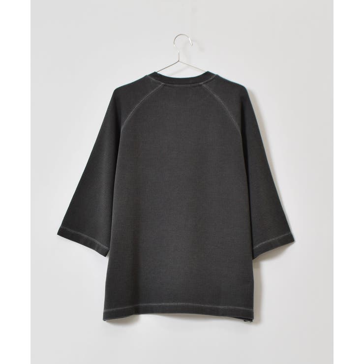 SUNNY SMITH ピグメントワッフル ラグランロゴ刺繍Ｔシャツ | MODISH GAZE | 詳細画像16 