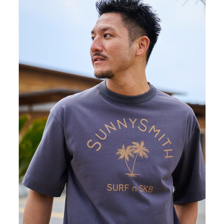 ヤシの木アーチロゴプリントTシャツ | MODISH GAZE | 詳細画像10 