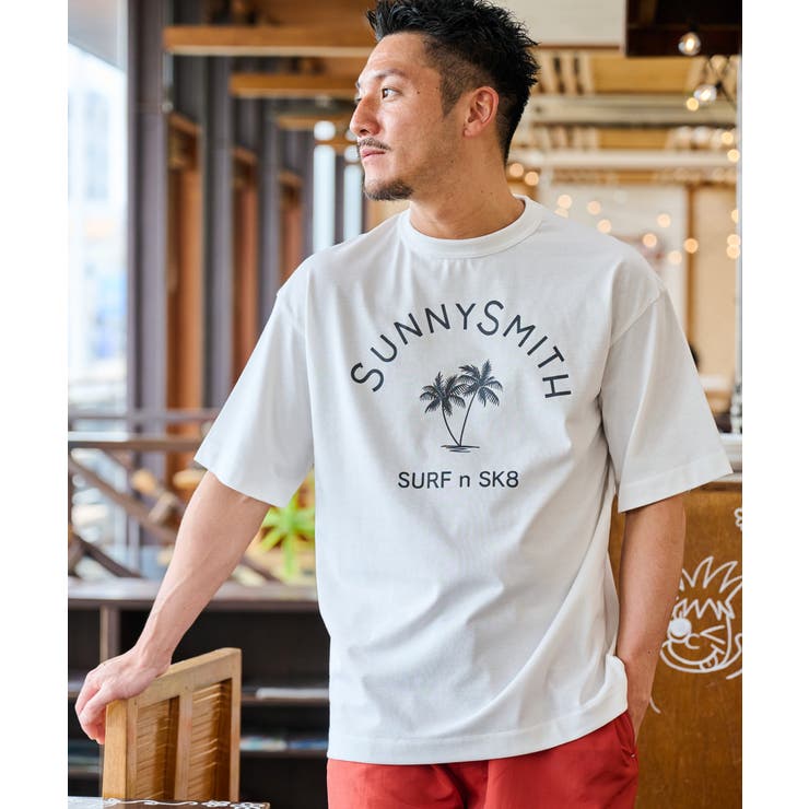 ヤシの木アーチロゴプリントTシャツ | MODISH GAZE | 詳細画像5 