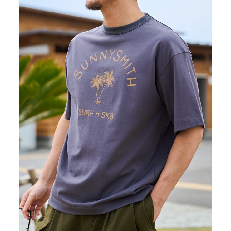 ヤシの木アーチロゴプリントTシャツ | MODISH GAZE | 詳細画像7 