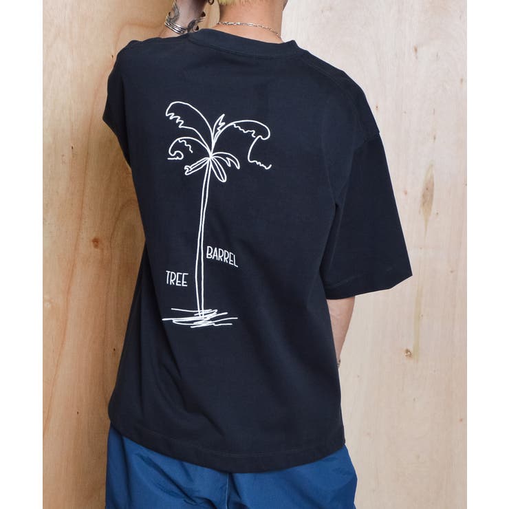 SunnySmith ウルトラヘビーオンスヤシの木柄両面刺繍Tシャツ | MODISH GAZE | 詳細画像14 