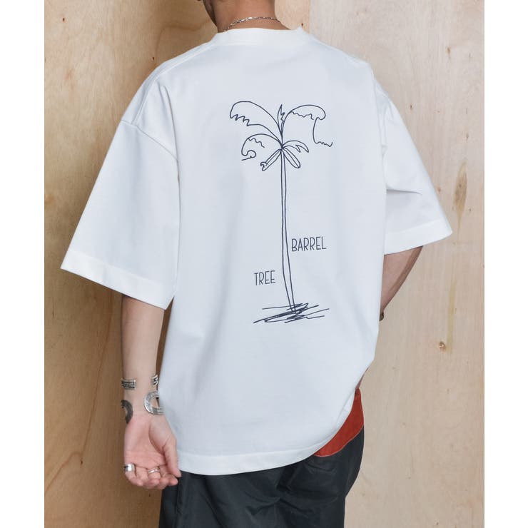 SunnySmith ウルトラヘビーオンスヤシの木柄両面刺繍Tシャツ | MODISH GAZE | 詳細画像3 