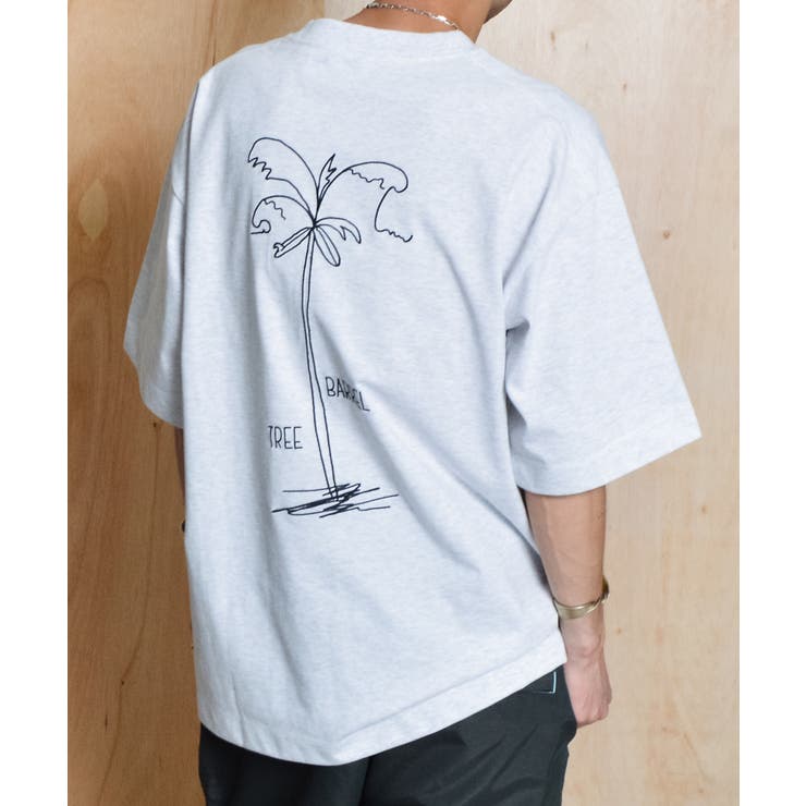 SunnySmith ウルトラヘビーオンスヤシの木柄両面刺繍Tシャツ | MODISH GAZE | 詳細画像7 