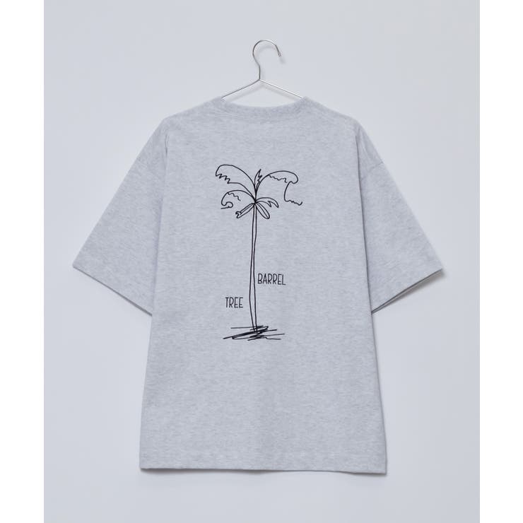 シロモク | SunnySmith ウルトラヘビーオンスヤシの木柄両面刺繍Tシャツ | MODISH GAZE