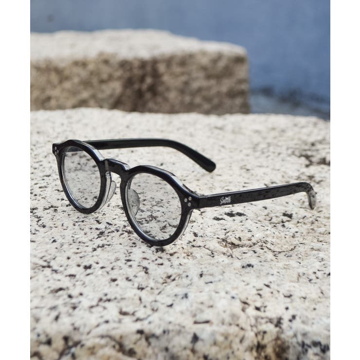 Aブラック(ラウンド) | SunnySmith 調光サングラス（ラウンド・ウェリントン） | MODISH GAZE