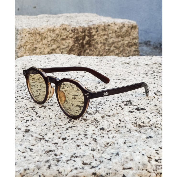 Aブラウン(ラウンド) | SunnySmith 調光サングラス（ラウンド・ウェリントン） | MODISH GAZE