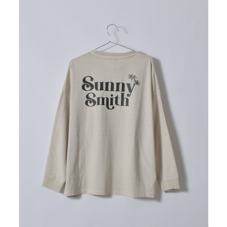 ベージュ | SUNNYヤシの木ロゴ ワンポイント刺繍バックプリント | MODISH GAZE