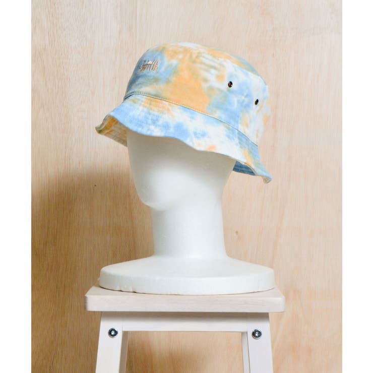 ブルー | 【SUNNYSMITH】ロゴ刺繍 タイダイ バケットハット | MODISH GAZE