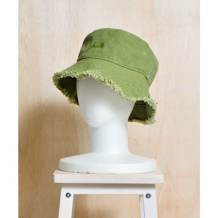 カーキ | 【SUNNYSMITH】ロゴ刺繍フリンジ バケットハット | MODISH GAZE