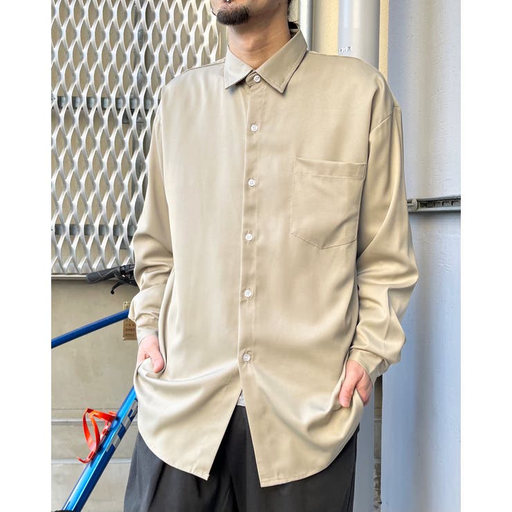 美品　0658 オーバーサイズシャツ　とろみシャツ　フリーサイズ 美品 0658 オーバーサイズシャツ とろみシャツ フリーサイズ