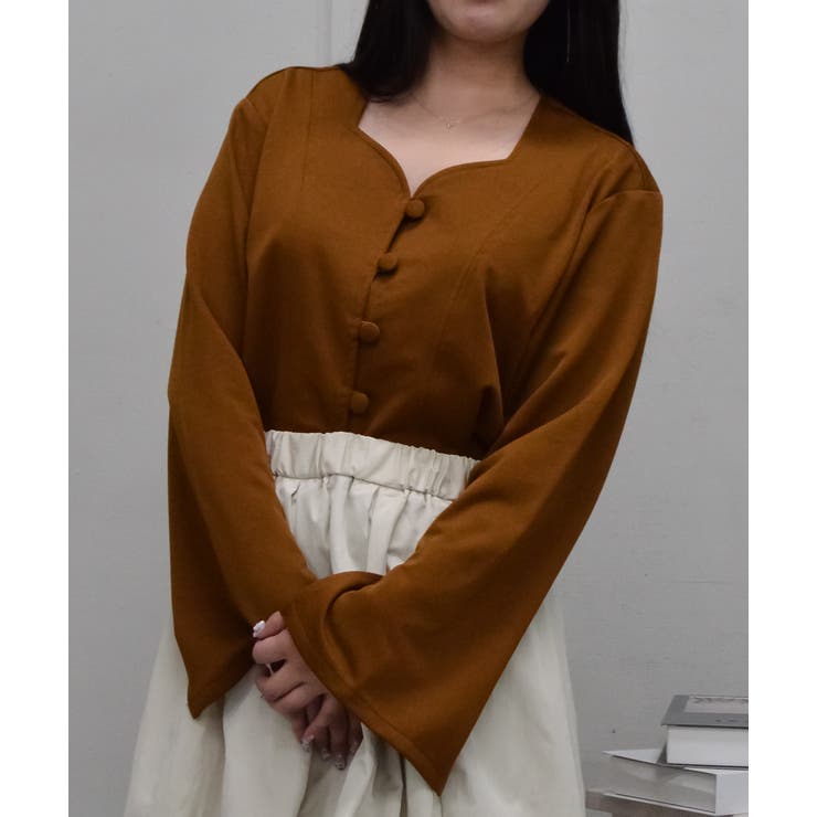 エスニック風ハートネックジャケット | ＆soiree | 詳細画像11 