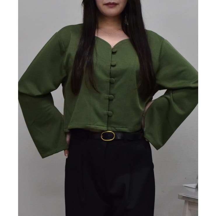 エスニック風ハートネックジャケット | ＆soiree | 詳細画像2 