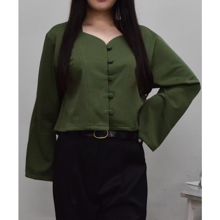 エスニック風ハートネックジャケット | ＆soiree | 詳細画像3 