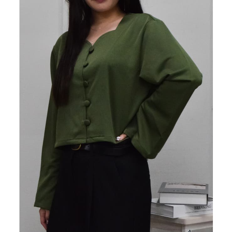 エスニック風ハートネックジャケット | ＆soiree | 詳細画像4 