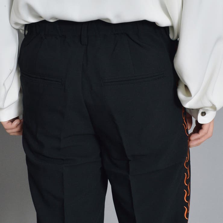 サイド刺繍フレアパンツ モード フレアスラックス | MODISH GAZE | 詳細画像12 