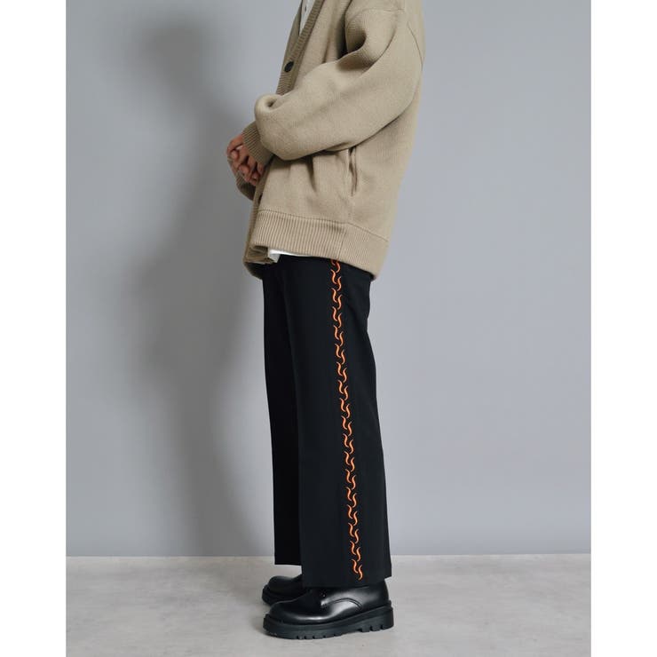 サイド刺繍フレアパンツ モード フレアスラックス | MODISH GAZE | 詳細画像5 