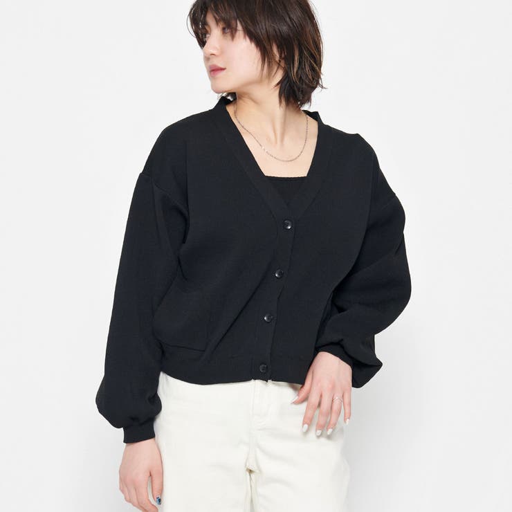 ボリュームスリーブショートカーディガン | ＆soiree | 詳細画像17 