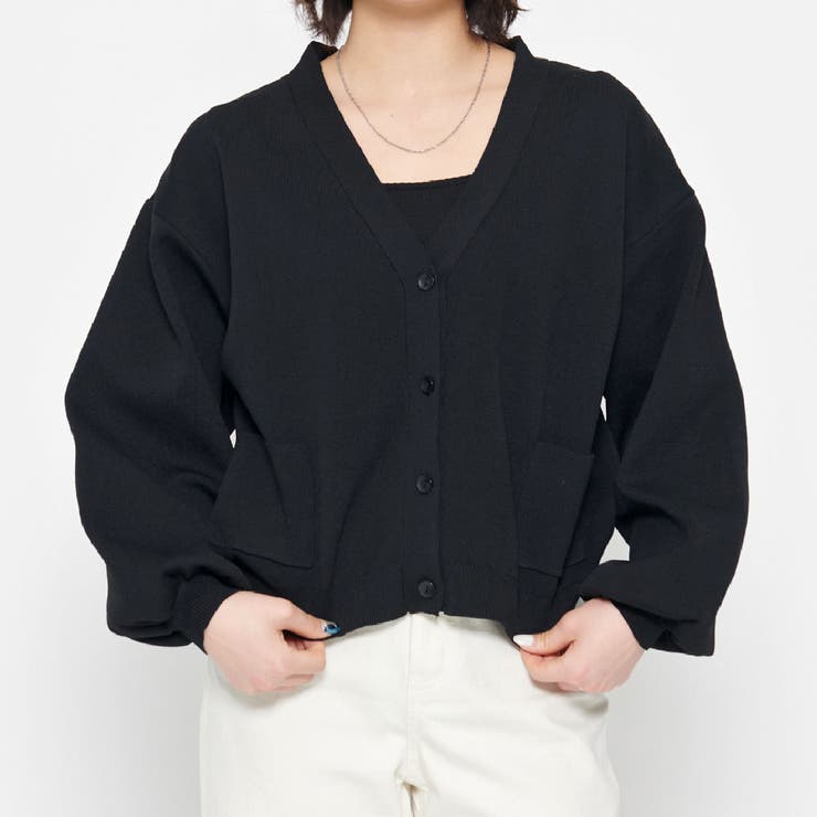 ボリュームスリーブショートカーディガン | ＆soiree | 詳細画像18 