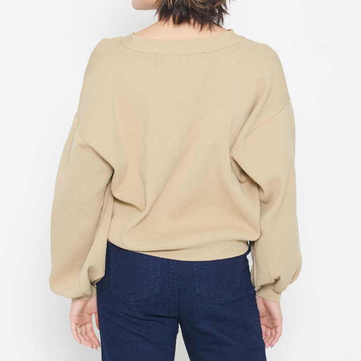 ボリュームスリーブショートカーディガン | ＆soiree | 詳細画像6 