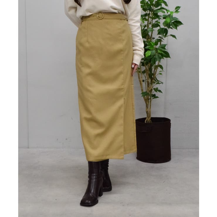 スリット入りラップタイトスカート | ＆soiree | 詳細画像12 