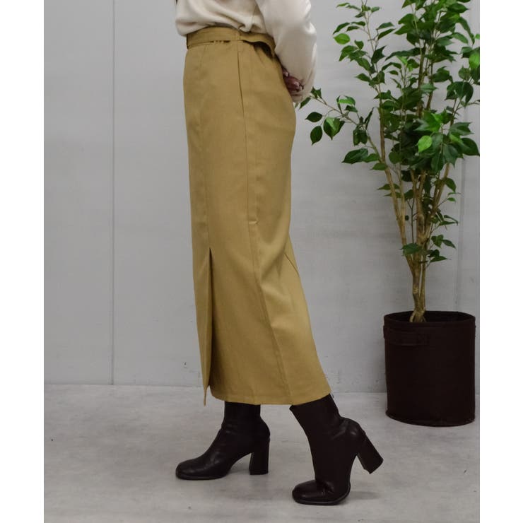 スリット入りラップタイトスカート | ＆soiree | 詳細画像13 