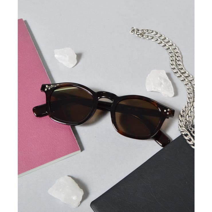 Bブラウン | 【選べる2デザイン】カラーレンズサングラス(ウェリントン/クラウンパント) | MODISH GAZE