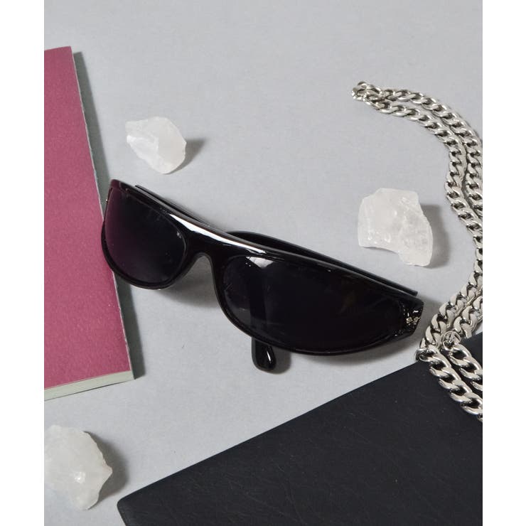 Aブラック | スクエアサングラス(スリムウェリントン/ワイドスクエア) | MODISH GAZE