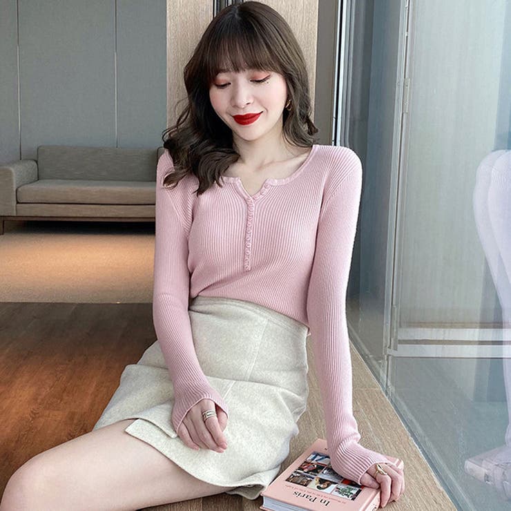 韓国ファッションリブニット 秋服 セクシー 品番 Radm Soiree アンドソワレ のレディースファッション 通販 Shoplist ショップリスト