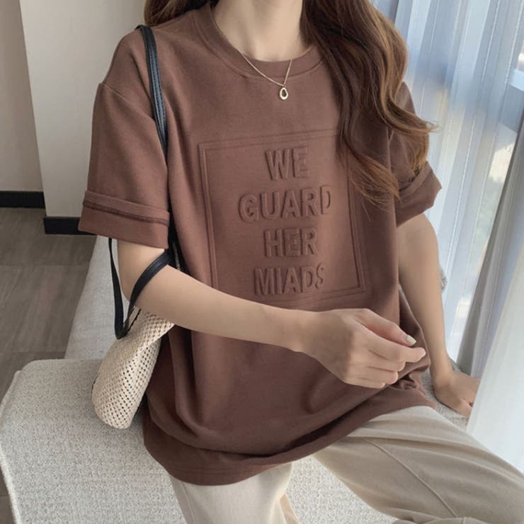 韓国ファッションビッグシルエット ロゴTシャツ半袖 半袖 | ＆soiree | 詳細画像11 