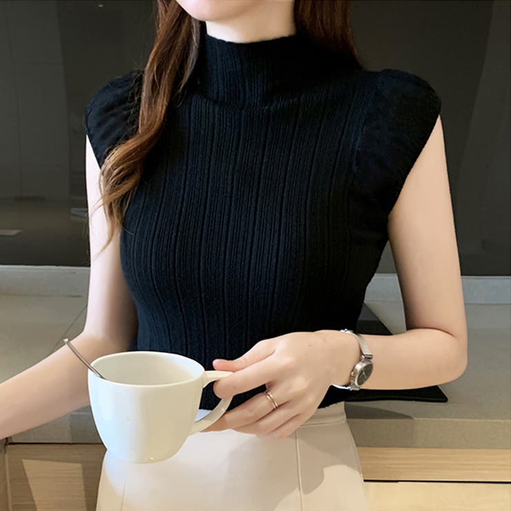 サマーニット 韓国ファッションニットトップス半袖 ニットトップス | ＆soiree | 詳細画像6 