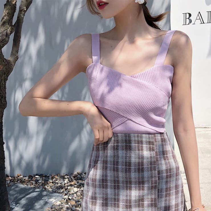 2WAY 韓国ファッションサマーニット オフショルニットトップス夏 | ＆soiree | 詳細画像13 