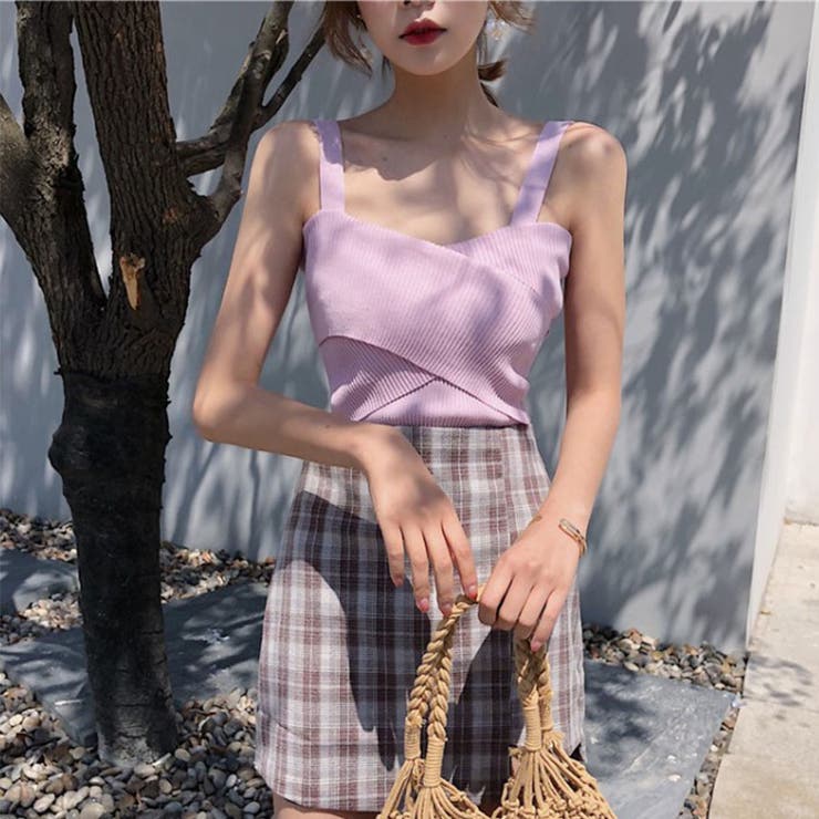 2WAY 韓国ファッションサマーニット オフショルニットトップス夏 | ＆soiree | 詳細画像14 