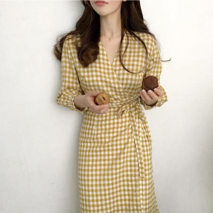 韓国ファッション ギンガムチェック ギンガムチェックワンピース 品番 Radm Soiree アンドソワレ のレディースファッション 通販 Shoplist ショップリスト
