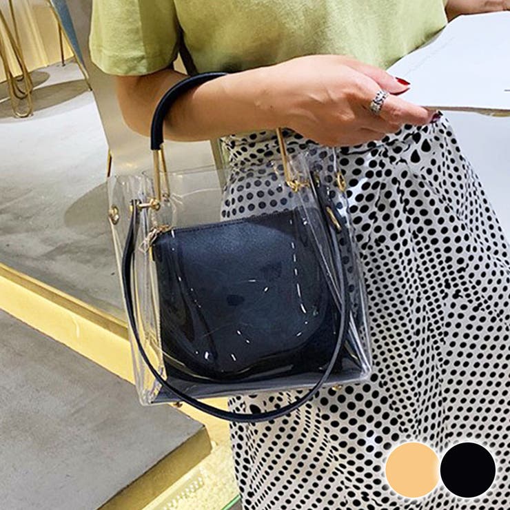 2WAY 韓国ファッションクリアバック ショルダー | ＆soiree | 詳細画像1 