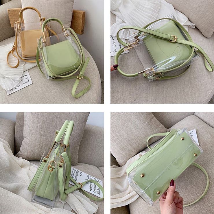 ミント | 2WAY 韓国ファッションクリアバック ショルダー | ＆soiree