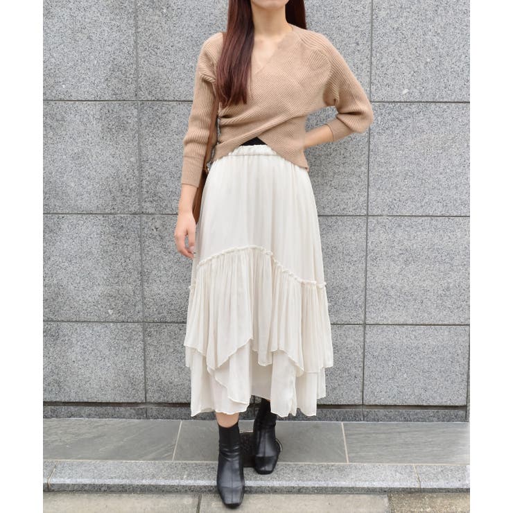 フロントクロスニットトップス | ＆soiree | 詳細画像14 