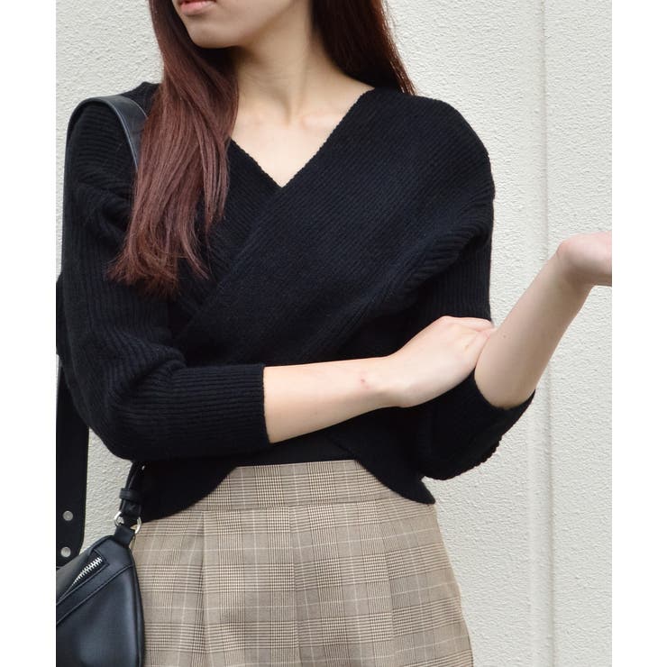 フロントクロスニットトップス | ＆soiree | 詳細画像31 