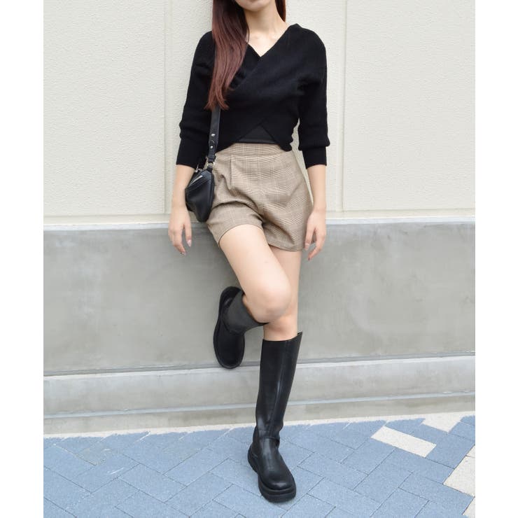 フロントクロスニットトップス | ＆soiree | 詳細画像34 