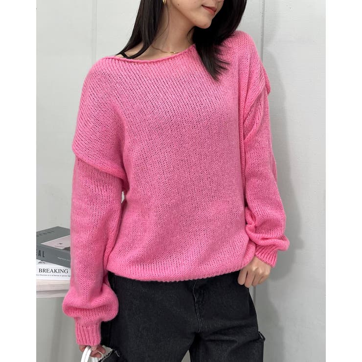 オフショルニットセーター[品番：RADM0005664]｜＆soiree