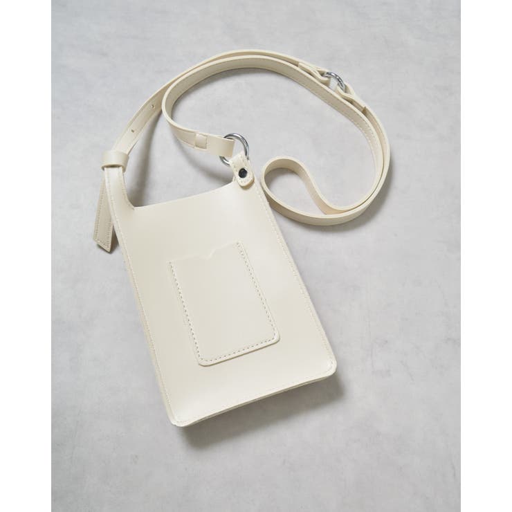 アイボリー | PUレザーミニショルダーバッグ | ＆soiree