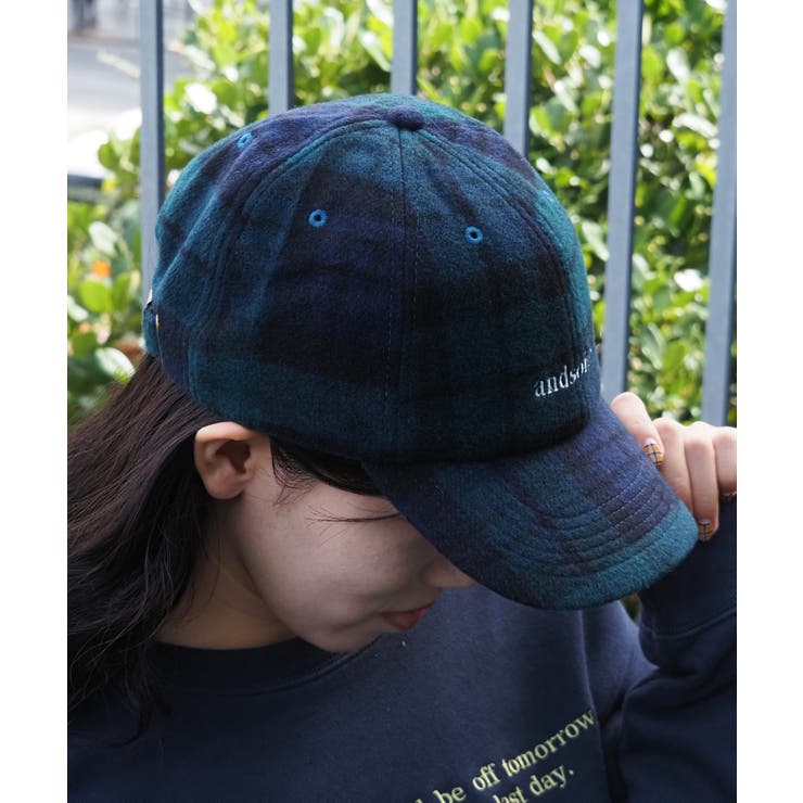 ブランドロゴ刺繍キャップ(ウール・コーデュロイ) | ＆soiree | 詳細画像19 