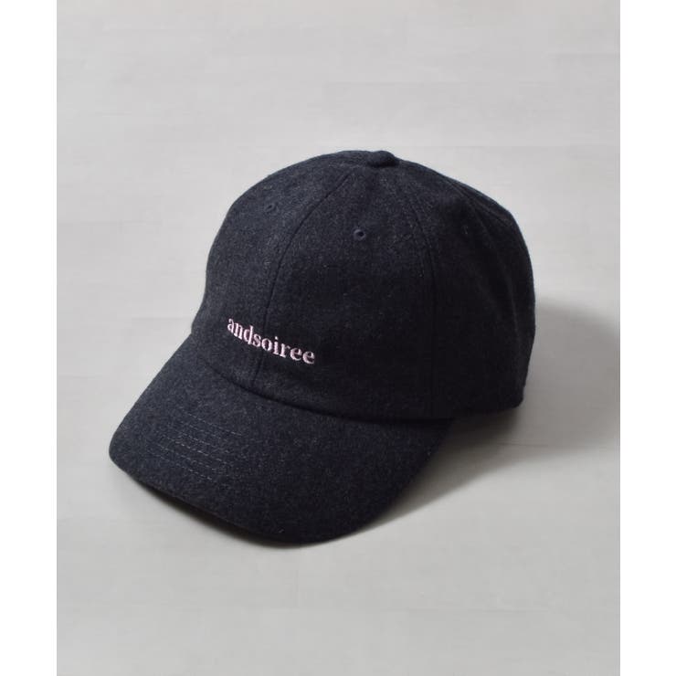 ブランドロゴ刺繍キャップ(ウール・コーデュロイ) | ＆soiree | 詳細画像23 