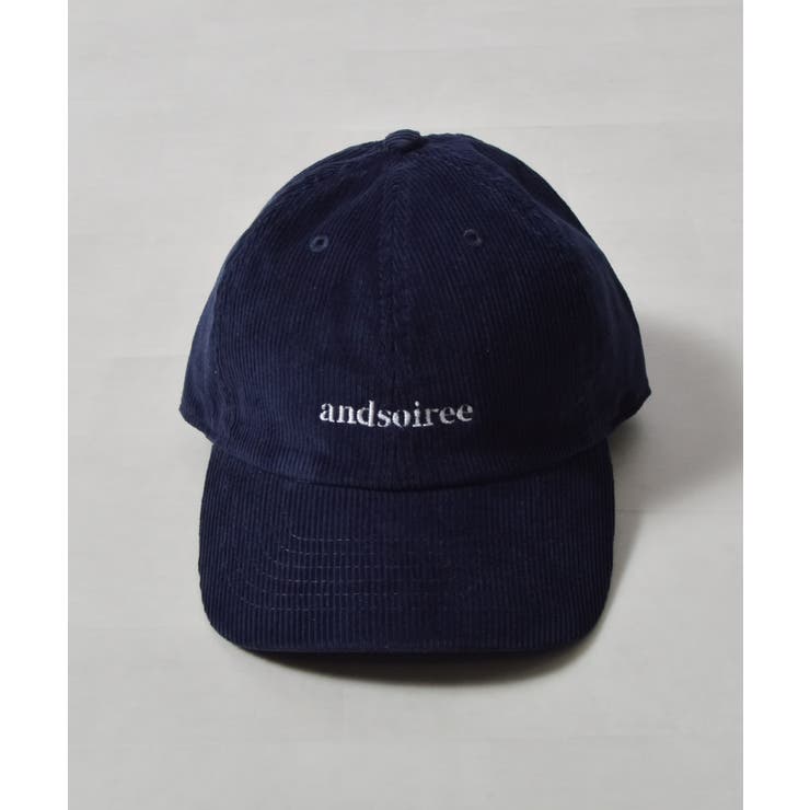 ブランドロゴ刺繍キャップ(ウール・コーデュロイ) | ＆soiree | 詳細画像25 