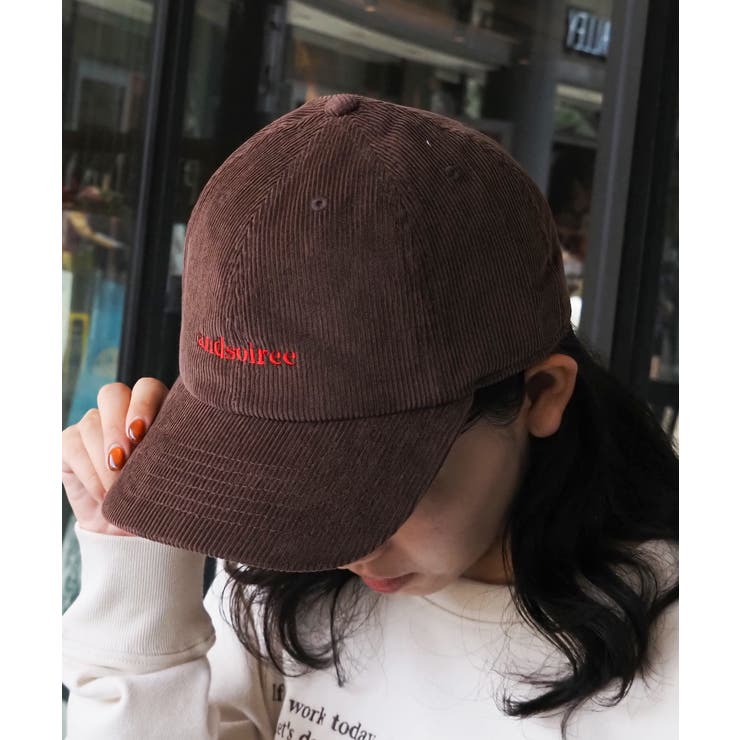 ブランドロゴ刺繍キャップ(ウール・コーデュロイ) | ＆soiree | 詳細画像8 