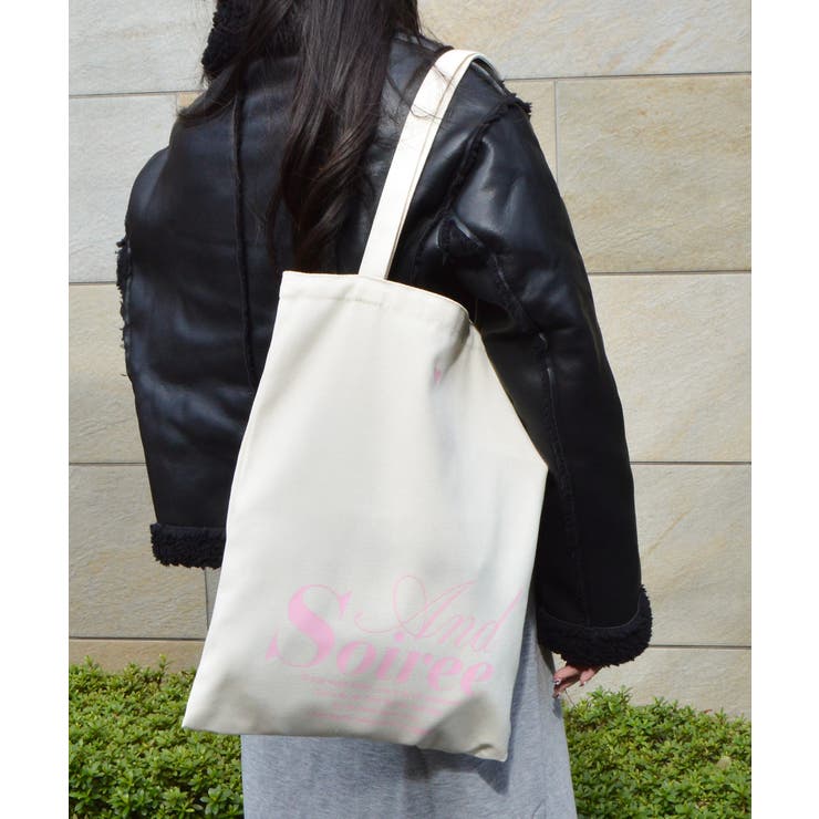 メッセージロゴプリントトート | ＆soiree | 詳細画像10 