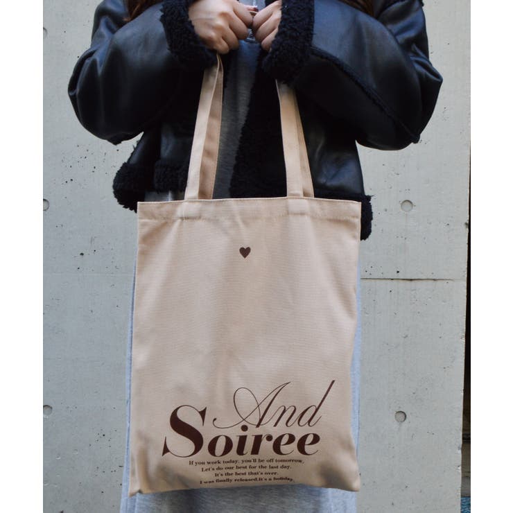 メッセージロゴプリントトート | ＆soiree | 詳細画像13 